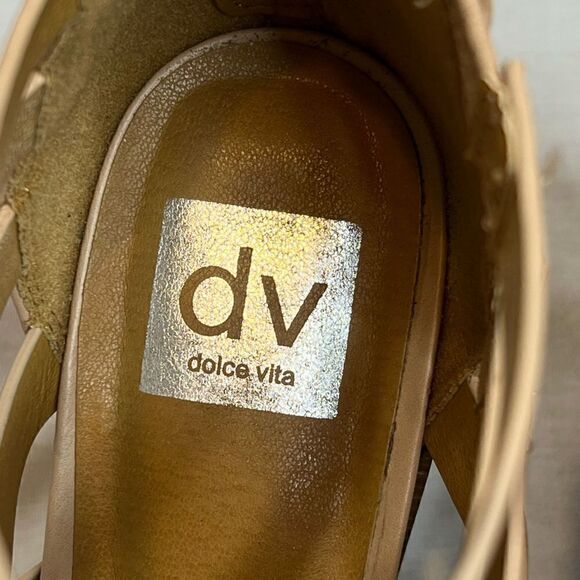 Dolce Vita nude baily block heel caged sandals size 10 - Picture 11 of 16